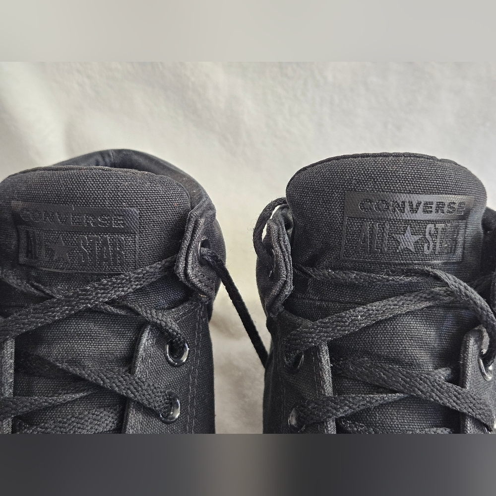 Converse All Black High-Top Sneakers - Picture 5 of 7
